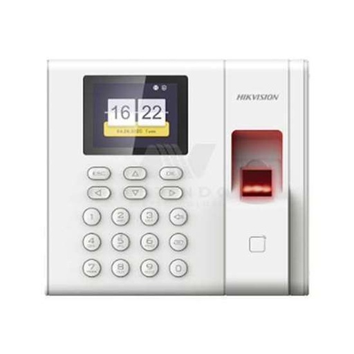 [DS-K1A8503EF-B] Checador de Huella con Batería de Respaldo / Reportes por USB / 1,000 Usuarios / 1000 Huellas / 100,000 Registros / Lector de Tarjetas EM / Uso con iVMS-4200.